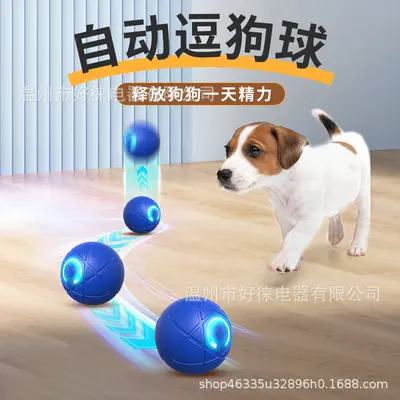 Durable Bouncing Ball Dog Toy, Large, Self-Play - 4