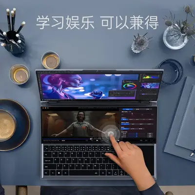 Dual-Screen Notebook, Core i9, Touchscreen, ultradünn, 2-in-1
