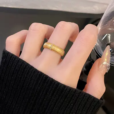 S925 sterling silver adjustable ring for women, vintage style - 11