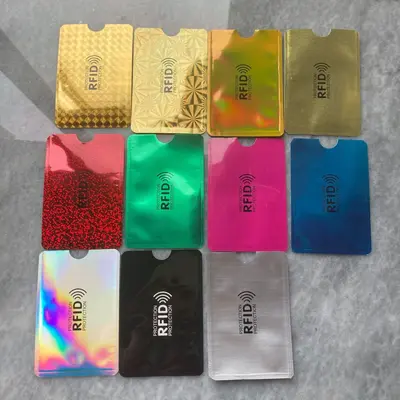 RFID-Kartenhülle, Aluminiumfolien-Abschirmung für NFC-Bankkarten