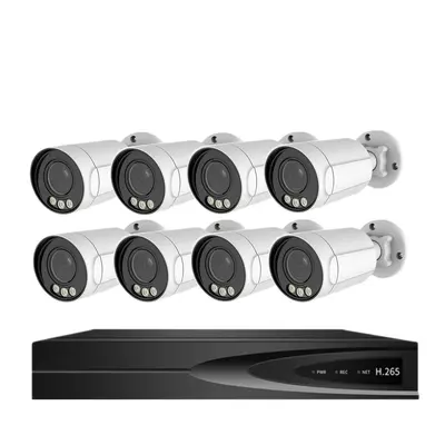Acarte 4K PoE CCTV Camera Kit 5X Zoom High Definition Surveillance Camera System