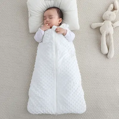 Babyschlafsack für Herbst und Winter, gesteppt, ärmellos, dicker Samt - 7