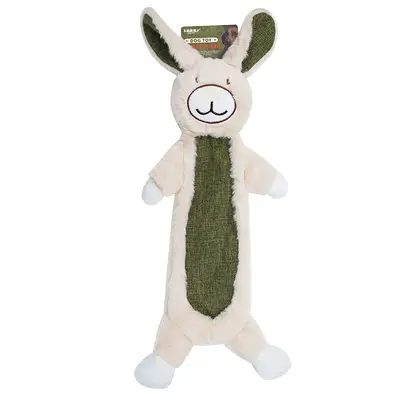 Squeaky Rabbit Fur Plush Dog Toy for Medium and Large Dogs - 6