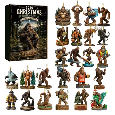 Weihnachts-Countdown-Blindbox mit Bigfoot-Anhänger - 8