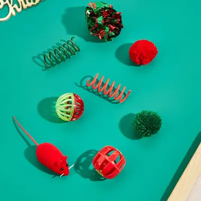 Weihnachts-Katzenspielzeug-Set - 5