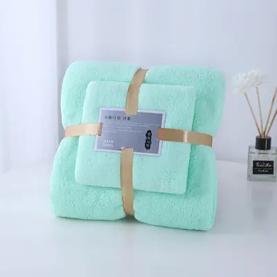 Absorbent Quick-Drying Towel and Bath Towel Set, Soft and Skin-Friendly - 7
