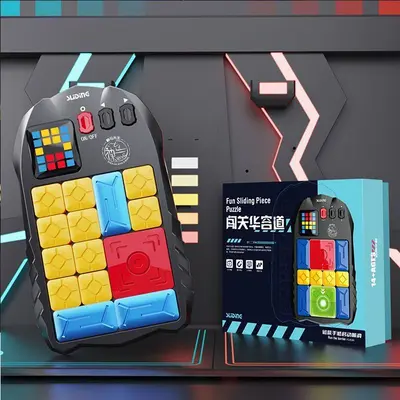 跨境电子超级华容道数字磁力版滑动拼图汽车儿童益智玩具儿童礼物 - 7