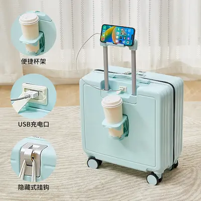 Multifunctional 20-Inch Carry-On Suitcase, Durable with Combination Lock - 9