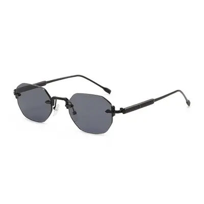Frameless Polygon Sunglasses for Men and Women - 7