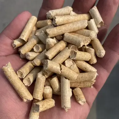 Pinus Sylvestris Biomass Fuel Pellets, 1 kg, for Heating and Camping