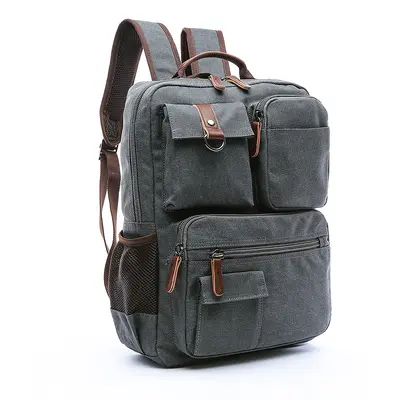 Canvas-Rucksack Herren im Koreanischen Stil mit Laptopfach - 11