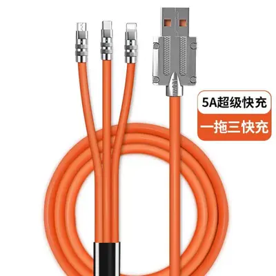 240w süper hızlı şarj üçü bir arada kalınlaştırılmış veri kablosu Type-c veri kablosu Huawei Xiaomi vivo için uygun
