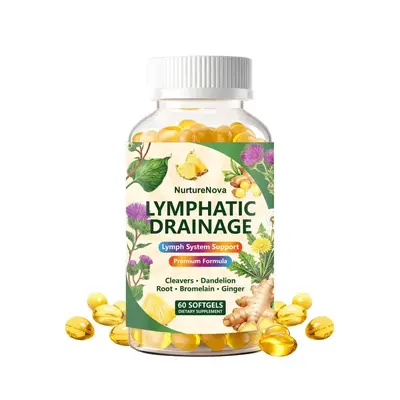 Lymphatische Drainage Weichkapseln, 60 Stück
