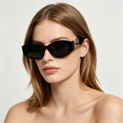Katzenaugen-Sonnenbrille, UV-Schutz, modisch - 2