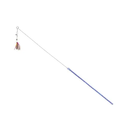 Handmade Cat Teaser Wand with Small Flying Insect Toy and Bell - 6