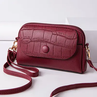 Small Crossbody Bag 2025 New Women's Style Shoulder Bag Premium Mini Handbag Versatile Middle-aged Mom Bag Phone Bag - 12