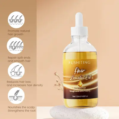 跨境TK亚马逊FUSHITING Hair Essential Oil护发精油改善毛躁精油