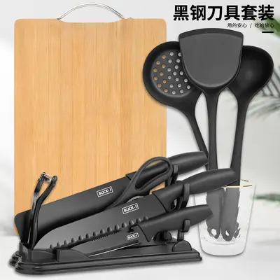 阳江切菜刀菜板辅食工具刀具套装家用厨房全套组合厨具砧板二合一