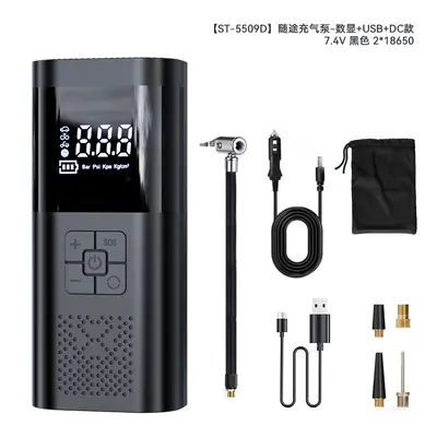 Tragbare kabellose Luftpumpe mit Lithium-Batterie, intelligentes digitales Display, elektrische Luftpumpe für Reifen, tragbar, Reifenpumpe für den grenzüberschreitenden Handel - 10