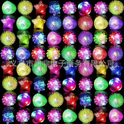 Soft TPR Animal Glowing Ring, Children's Party Light Toy