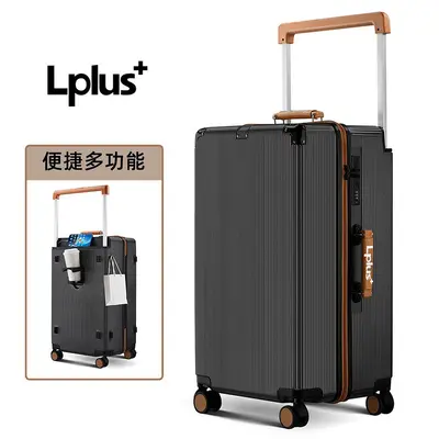 Lplus 24-Inch Aluminum Frame Combination Lock Trolley Suitcase - 11