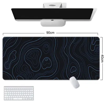 Extra Large Wave Pattern Non-Slip Gaming Mouse Pad - 13