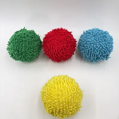 Colorful Firecracker Ball Cat Toy, 9 cm Large Ball, Interactive - 3