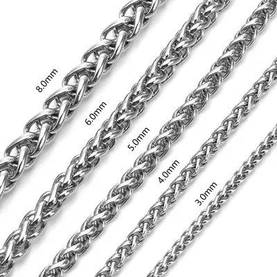 Paslanmaz Çelik Dragon Kemik Kolye Moda Minimalist Çok Amaçlı DIY Titanyum Çelik Düz Zincir Sepet Zinciri Solmayan Kolye Aksesuar Zinciri