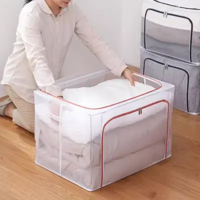 Transparente Kleidungsaufbewahrungsbox, großes Fassungsvermögen