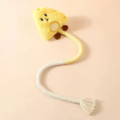 Cat Toy with Chew Rope and Catnip, Self-Play Teaser Wand - 13