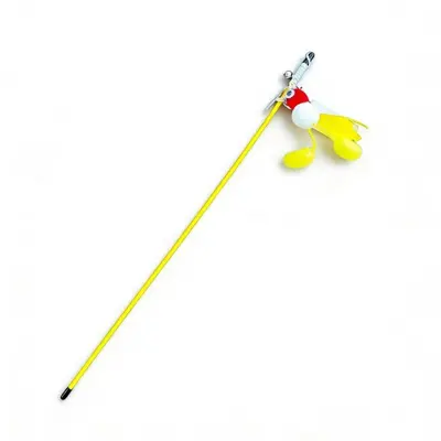 Bee Feather Bell Cat Teaser Wand, Interactive Cat Toy - 8
