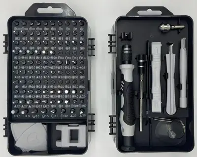 24-in-1 Schraubendreher, 115-in-1 Leder-Werkzeugtasche-Set, Multi-Funktions-Schraubendreher-Kit zum Reparieren und Zerlegen von Mobiltelefonen - 8