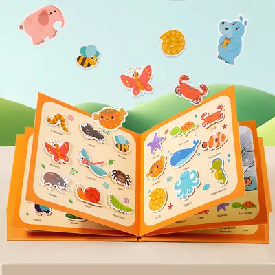 Kinder-2-in-1-Kritzel- und Abreißbuch mit Tieren und Verkehr