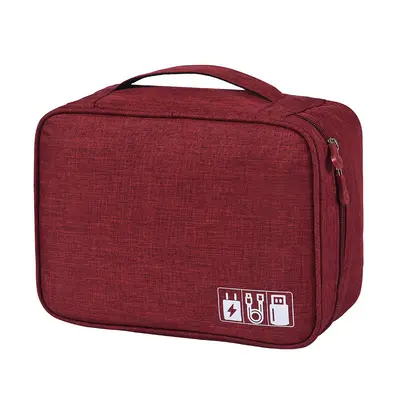 Portable storage organizer bag, large capacity for digital accessories and cables - 11
