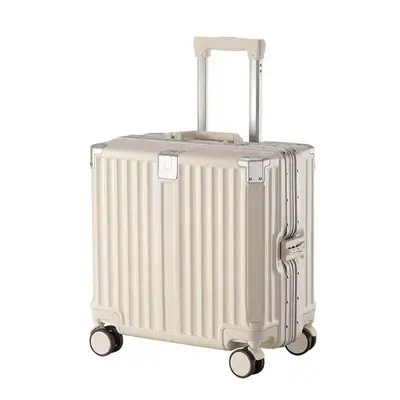Carry-On Suitcase, Aluminum Frame, 18 Inch, Silent Wheels, Combination Lock - 7