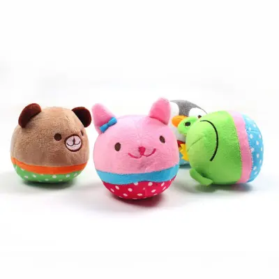 Squeaky Plush Dog Toy, Ultra Soft Fabric - 4
