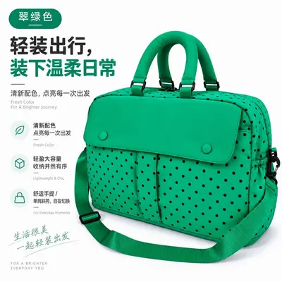 Koreanische Polka-Dot-Reisetasche, großes Fassungsvermögen, leicht und erweiterbar - 10