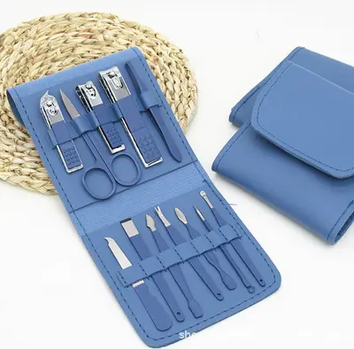 Nagelknipser-Set grün, 16-teilig - 13