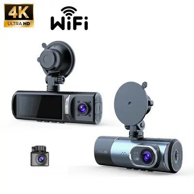 4K Ultra HD Car DVR with Front and Rear Triple-Channel Recording and WiFi - 8