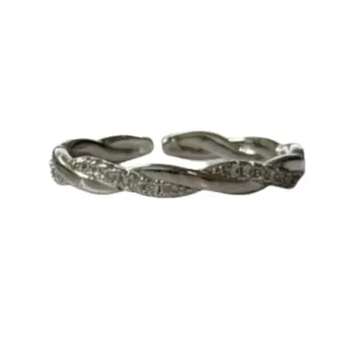 Damen-Minimalring in Silber, Zeigefingerdesign - 5