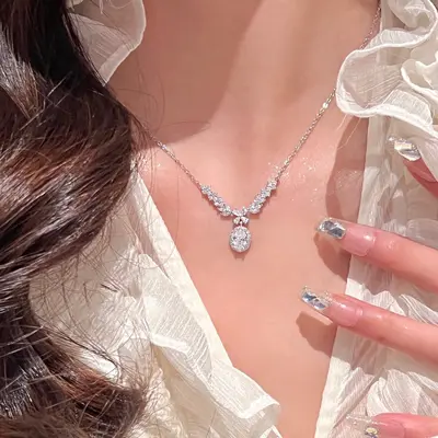 Perlenkette mit Schmetterlingsanhänger, Titan-Edelstahl, für Damen - 4
