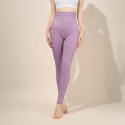 Damen-Thermoleggings mit hohem Bund, Bauchweg-Effekt, weich und elastisch - 7
