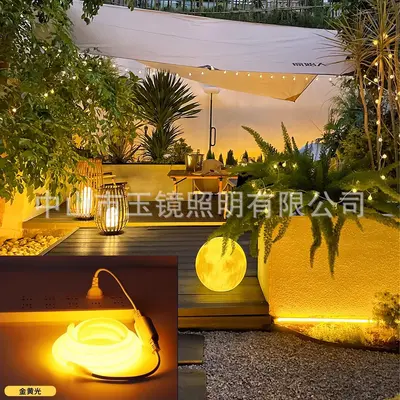 Ultra-Bright LED Strip Light High Voltage 220V Outdoor Waterproof Self-Adhesive Linear Atmosphere Light Home Use Silicone COB Flexible Light Strip - 13