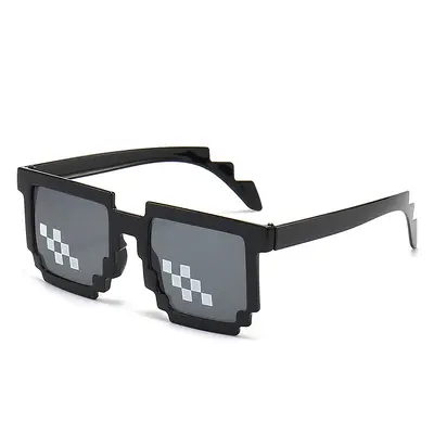 Funny Pixel Mosaic Sunglasses, Photo Performance, 2D Anime Style - 8