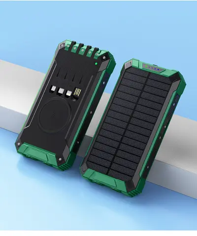 20000mAh Wireless Solar Power Bank, Outdoor - 9