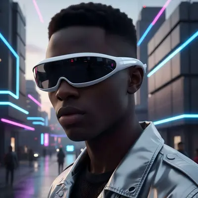 Sonnenbrille im X-Men-Stil, Laser-Hologramm, einteilige Gläser - 2
