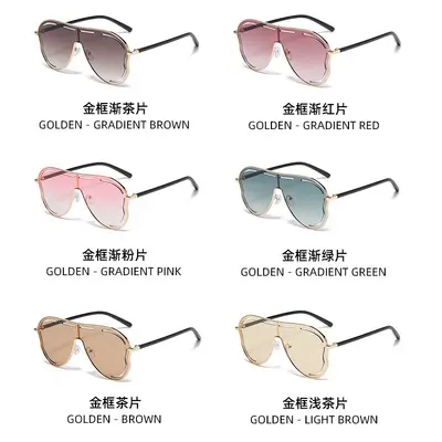 2025 Large Irregular-Shaped One-Piece Lens Sunglasses for Men - 4