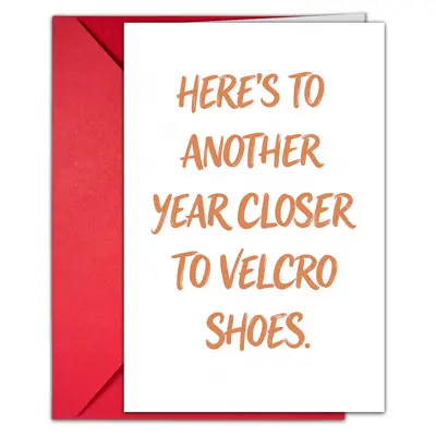 Minimalist Text Birthday Greeting Card with Envelope Set - 7