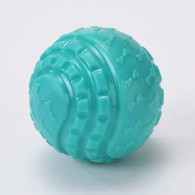 Squeaky Elastic Dog Ball, Chew-Resistant Toy for Small and Medium Dogs - 9
