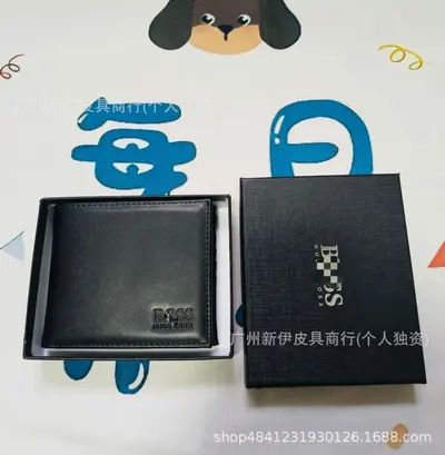 Men's Short Wallet with Multi-Card Slots and ID Holder - 6